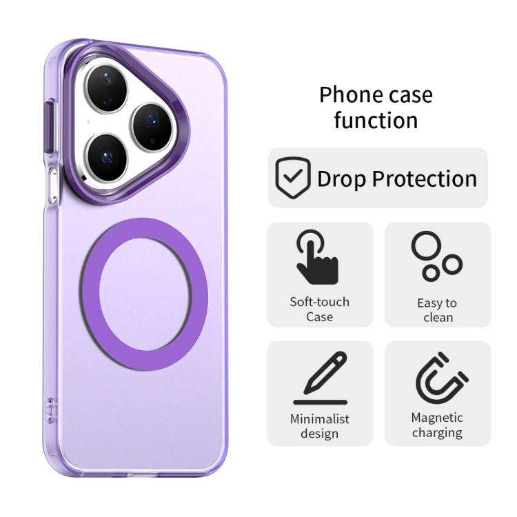 For Huawei Pura 80 Candy Magsafe PC Hybrid TPU Phone Case(Purple)