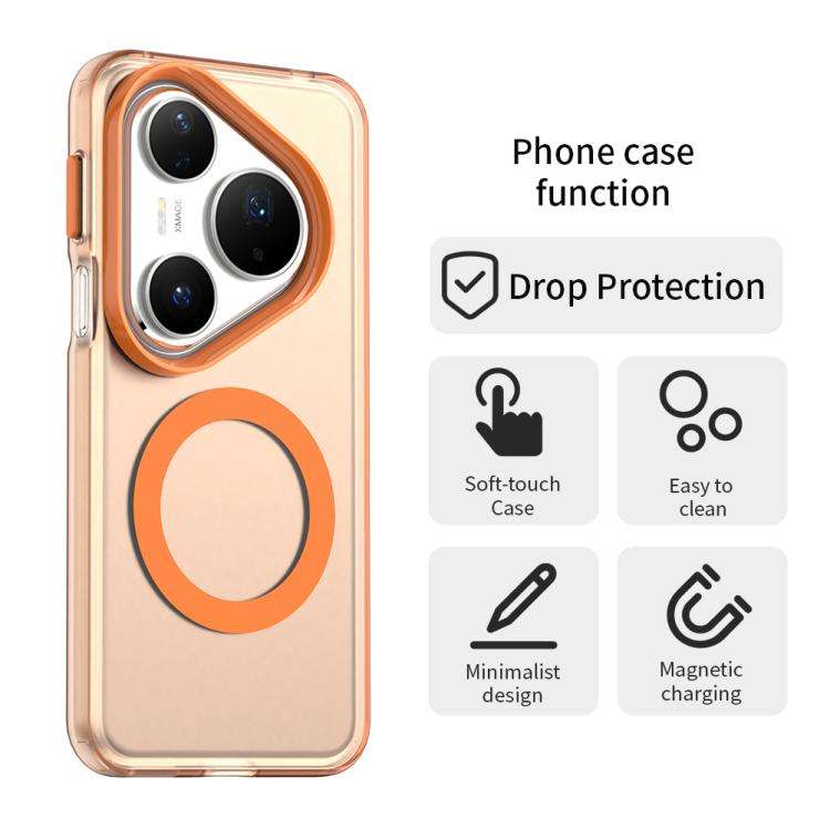 For Huawei Pura 80 Pro Candy Magsafe PC Hybrid TPU Phone Case(Orange)
