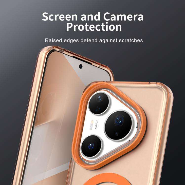 For Huawei Pura 80 Pro Candy Magsafe PC Hybrid TPU Phone Case(Orange)