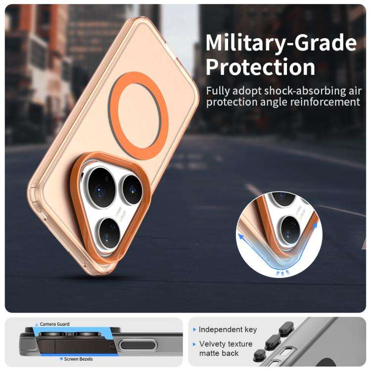 For Huawei Pura 80 Pro Candy Magsafe PC Hybrid TPU Phone Case(Orange)