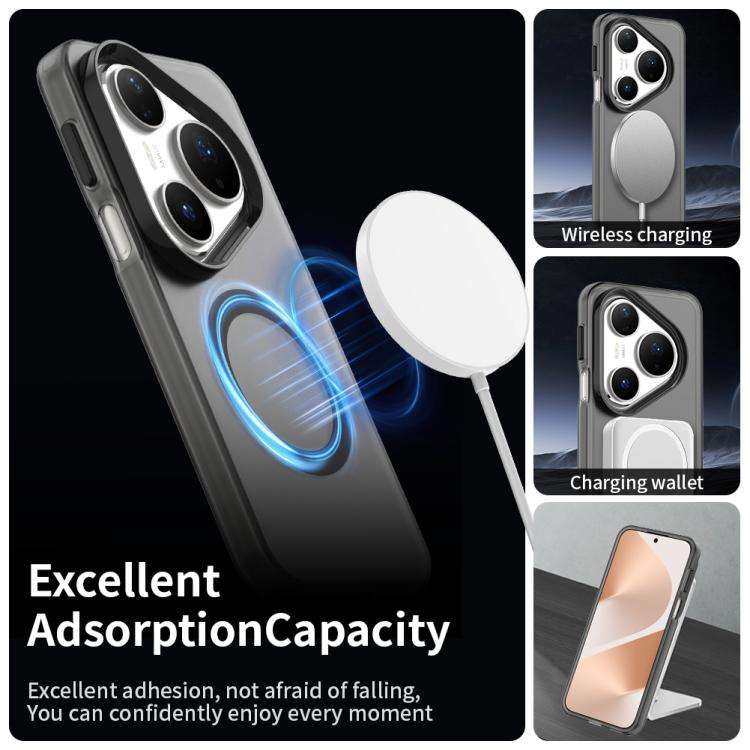 For Huawei Pura 80 Pro Candy Magsafe PC Hybrid TPU Phone Case(Black)
