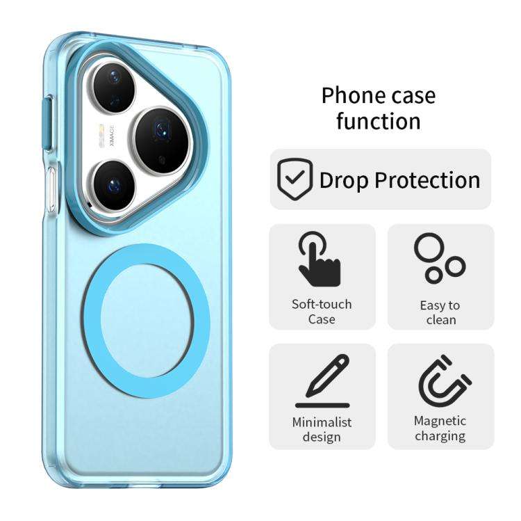 For Huawei Pura 80 Pro Candy Magsafe PC Hybrid TPU Phone Case(Blue)