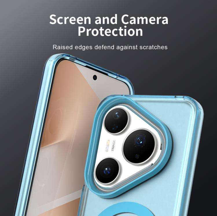 For Huawei Pura 80 Pro Candy Magsafe PC Hybrid TPU Phone Case(Blue)
