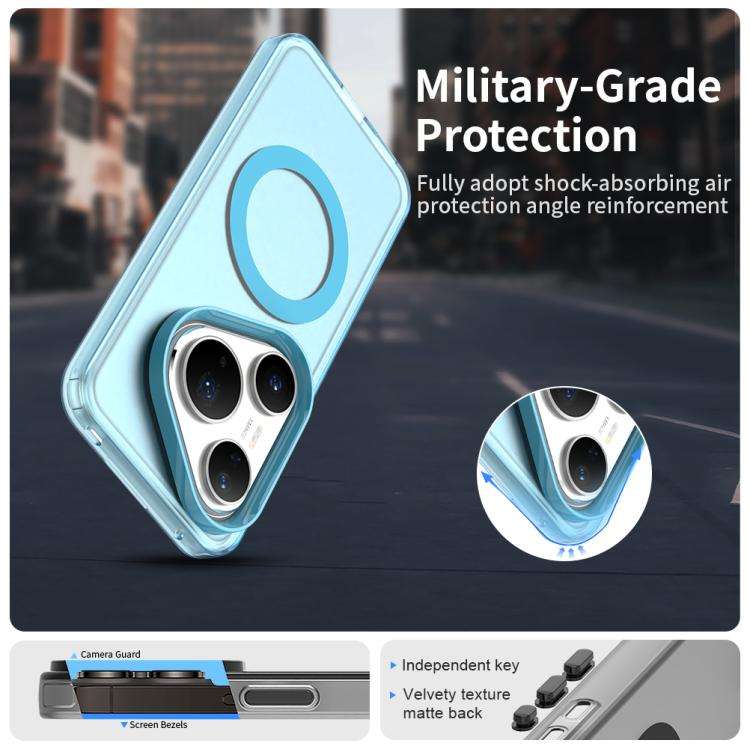 For Huawei Pura 80 Pro Candy Magsafe PC Hybrid TPU Phone Case(Blue)