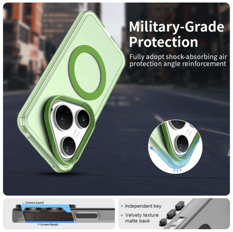 For Huawei Pura 80 Pro Candy Magsafe PC Hybrid TPU Phone Case(Green)