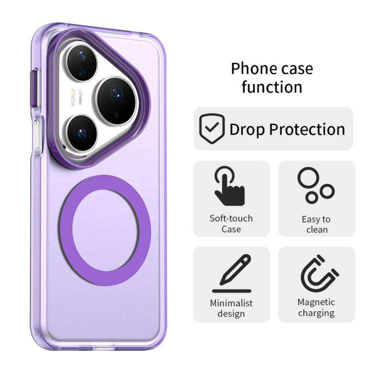 For Huawei Pura 80 Pro Candy Magsafe PC Hybrid TPU Phone Case(Purple)