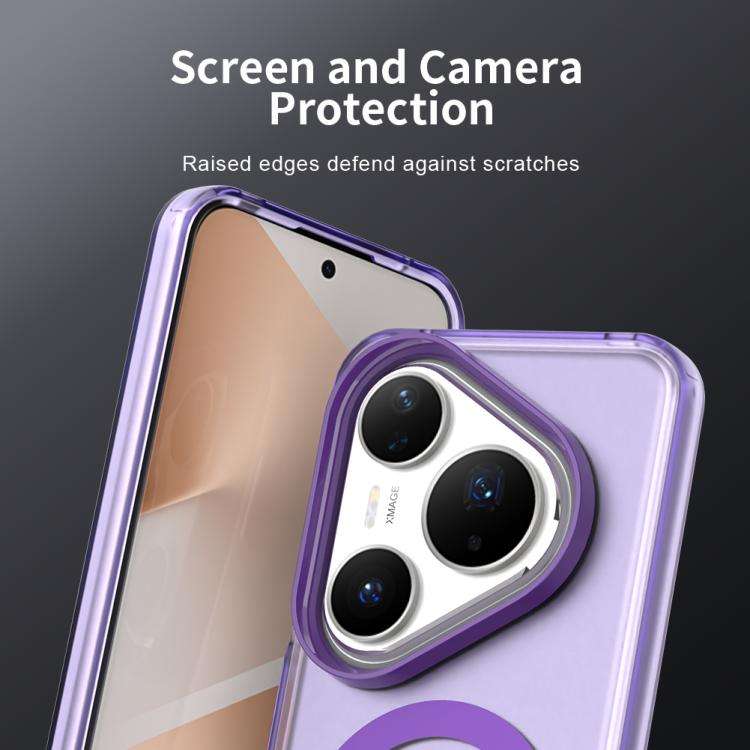 For Huawei Pura 80 Pro Candy Magsafe PC Hybrid TPU Phone Case(Purple)