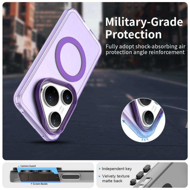 For Huawei Pura 80 Pro Candy Magsafe PC Hybrid TPU Phone Case(Purple)