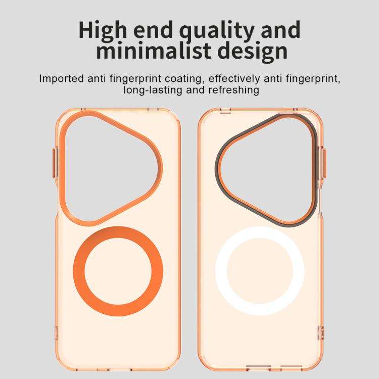 For Huawei Pura 80 Ultra Candy Magsafe PC Hybrid TPU Phone Case(Orange)
