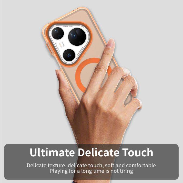For Huawei Pura 80 Ultra Candy Magsafe PC Hybrid TPU Phone Case(Orange)