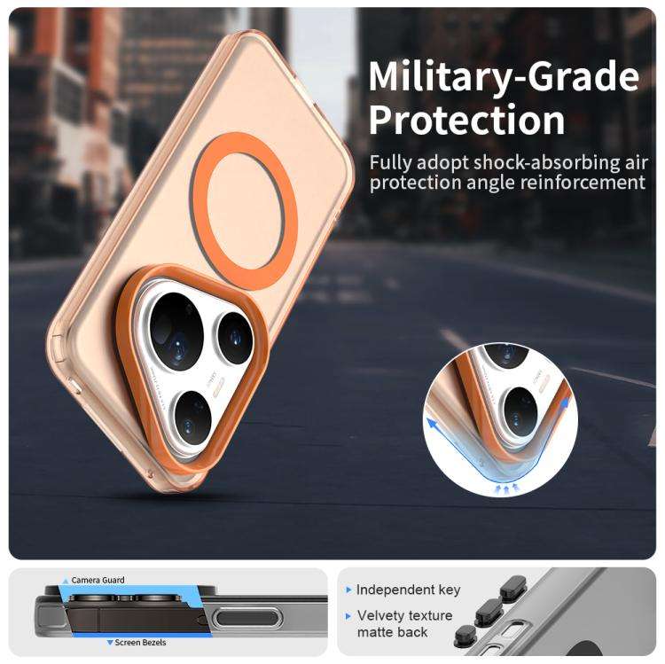 For Huawei Pura 80 Ultra Candy Magsafe PC Hybrid TPU Phone Case(Orange)