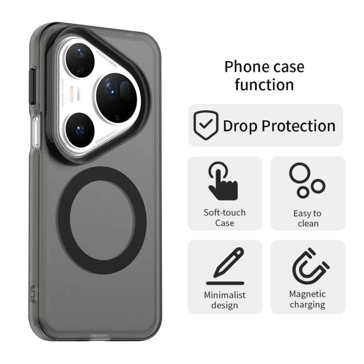 For Huawei Pura 80 Ultra Candy Magsafe PC Hybrid TPU Phone Case(Black)
