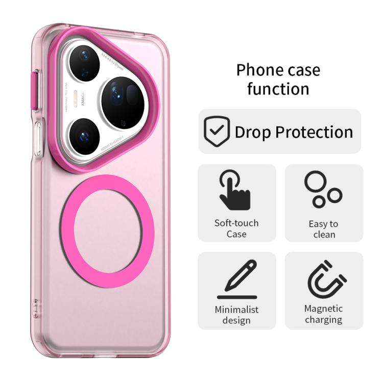 For Huawei Pura 80 Ultra Candy Magsafe PC Hybrid TPU Phone Case(Red)