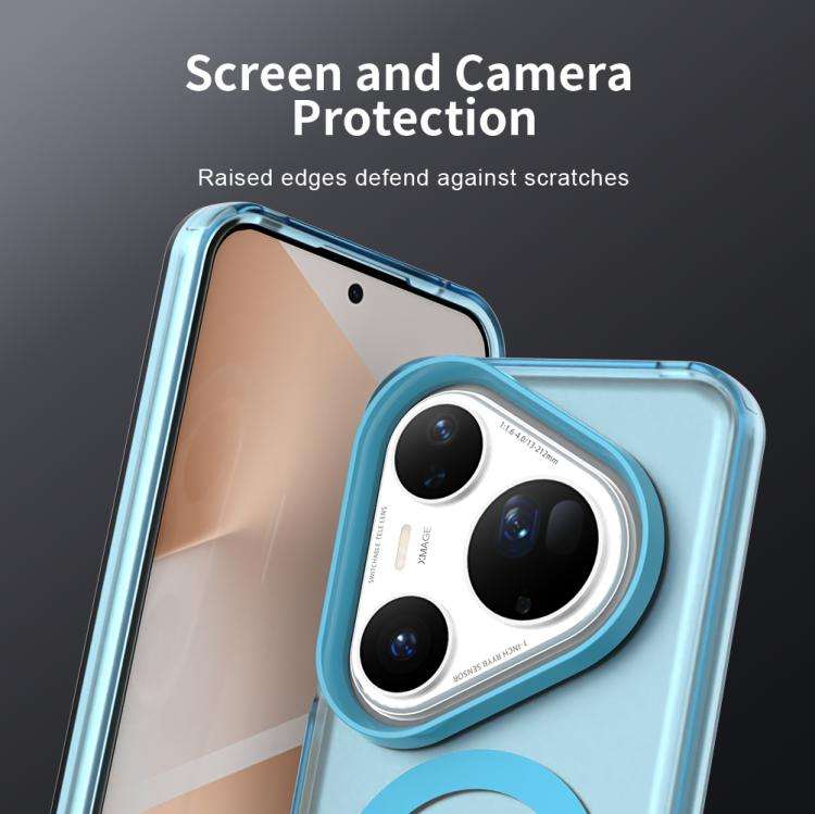For Huawei Pura 80 Ultra Candy Magsafe PC Hybrid TPU Phone Case(Blue)
