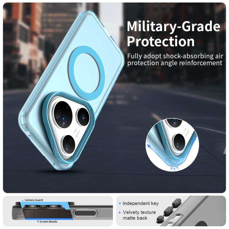 For Huawei Pura 80 Ultra Candy Magsafe PC Hybrid TPU Phone Case(Blue)