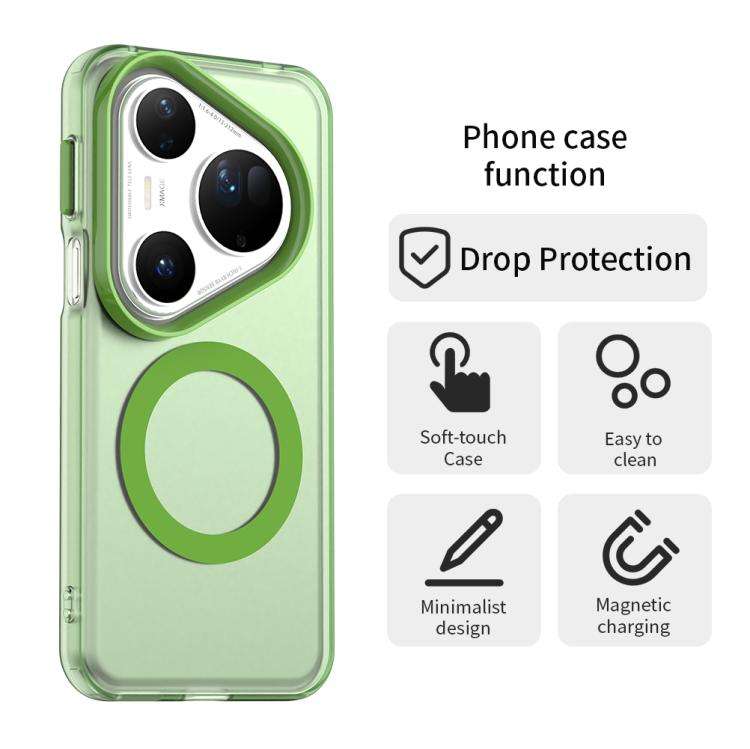 For Huawei Pura 80 Ultra Candy Magsafe PC Hybrid TPU Phone Case(Green)