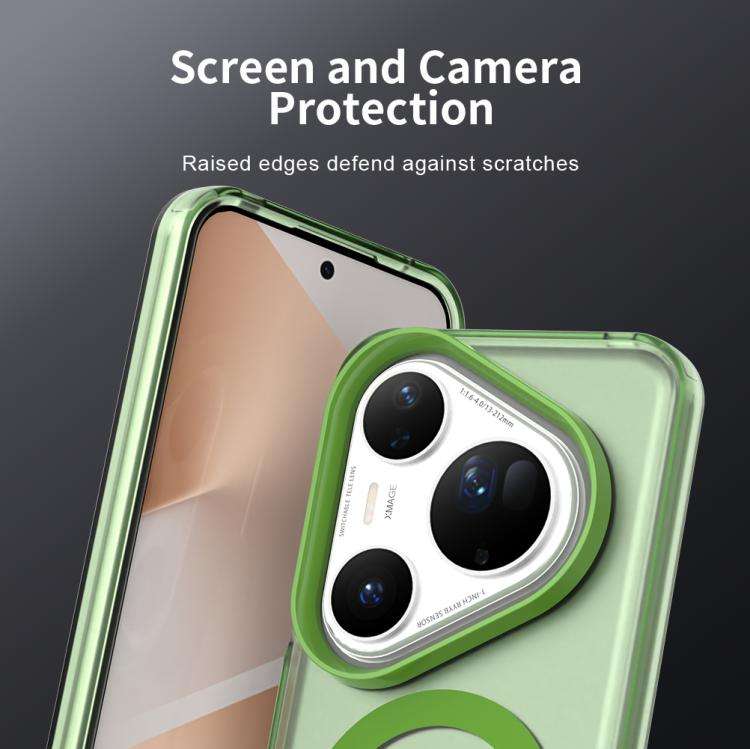 For Huawei Pura 80 Ultra Candy Magsafe PC Hybrid TPU Phone Case(Green)