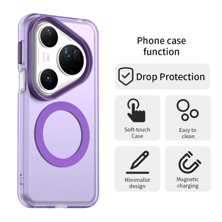For Huawei Pura 80 Ultra Candy Magsafe PC Hybrid TPU Phone Case(Purple)