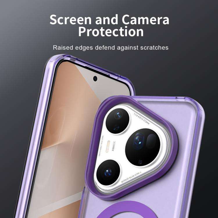 For Huawei Pura 80 Ultra Candy Magsafe PC Hybrid TPU Phone Case(Purple)