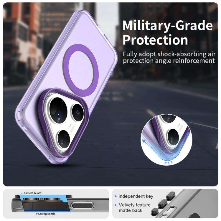 For Huawei Pura 80 Ultra Candy Magsafe PC Hybrid TPU Phone Case(Purple)