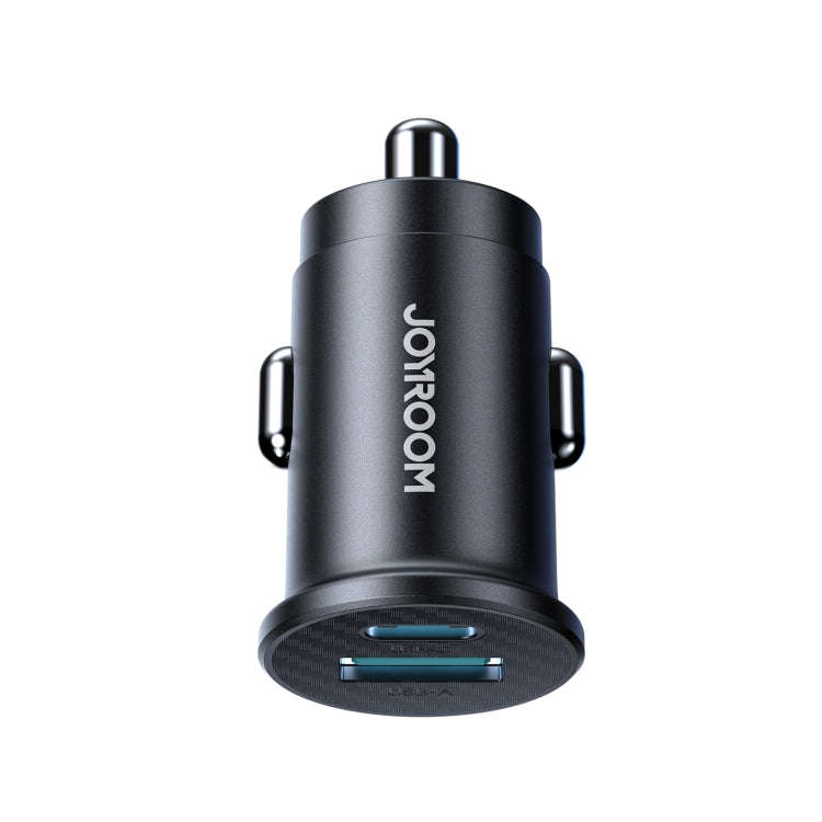 JOYROOM JR-CCN16 15W USB-A and USB-C Mini Car Charger(Black)