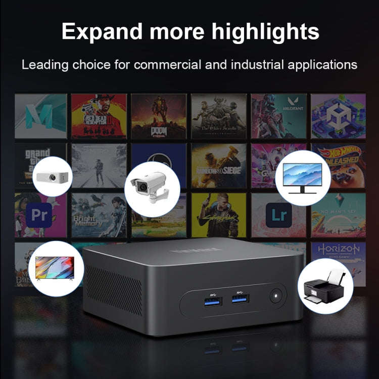 Ninkear N10 Windows 11 Bluetooth 4.2 Mini PC, 16GB+512GB, Intel Processor N100 Alder Lake-N(US Plug)