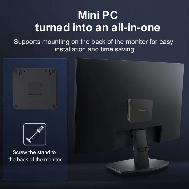 Ninkear N10 Windows 11 Bluetooth 4.2 Mini PC, 16GB+512GB, Intel Processor N100 Alder Lake-N(US Plug)