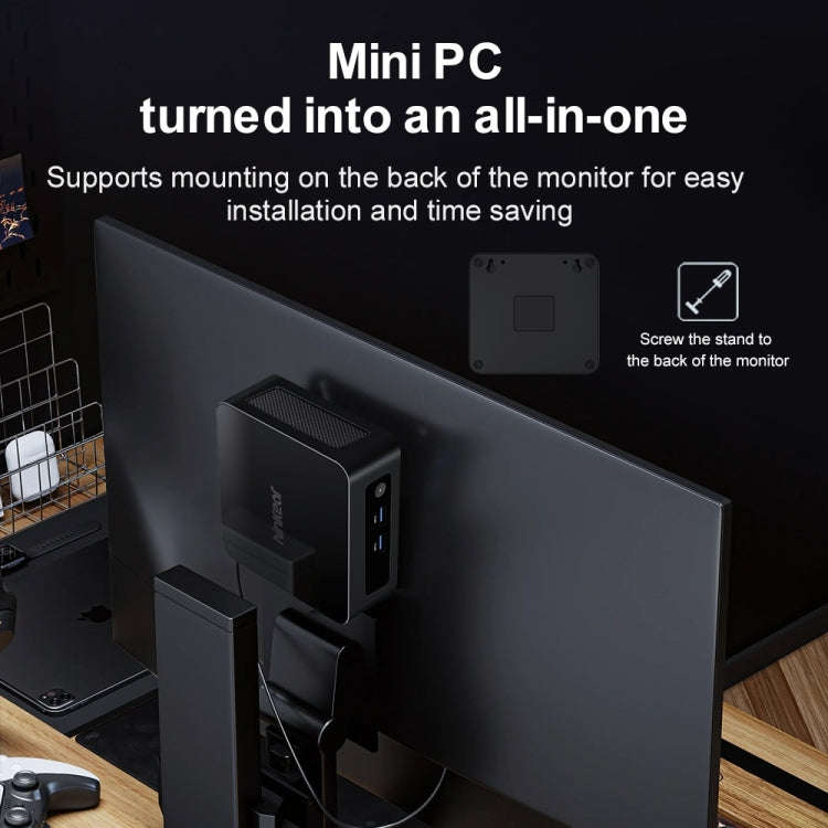 Ninkear N13 Windows 11 WiFi 6 Bluetooth 5.2 Mini PC, 16GB+1TB, Intel i5 1340P(EU Plug)
