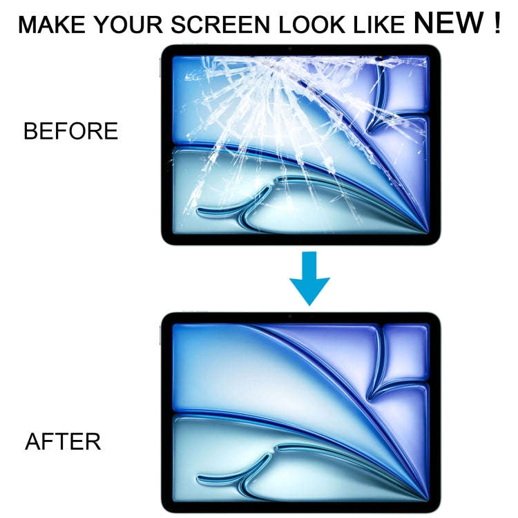 For iPad Air 11 2024 A2899 A2900 A2902 Front Screen Outer Glass Lens with OCA Optically Clear Adh...