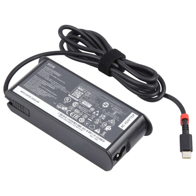 95W 20V 4.75A USB Type-C Plug Laptop Notebook Power Adapter For Lenovo, Plug:AU Plug