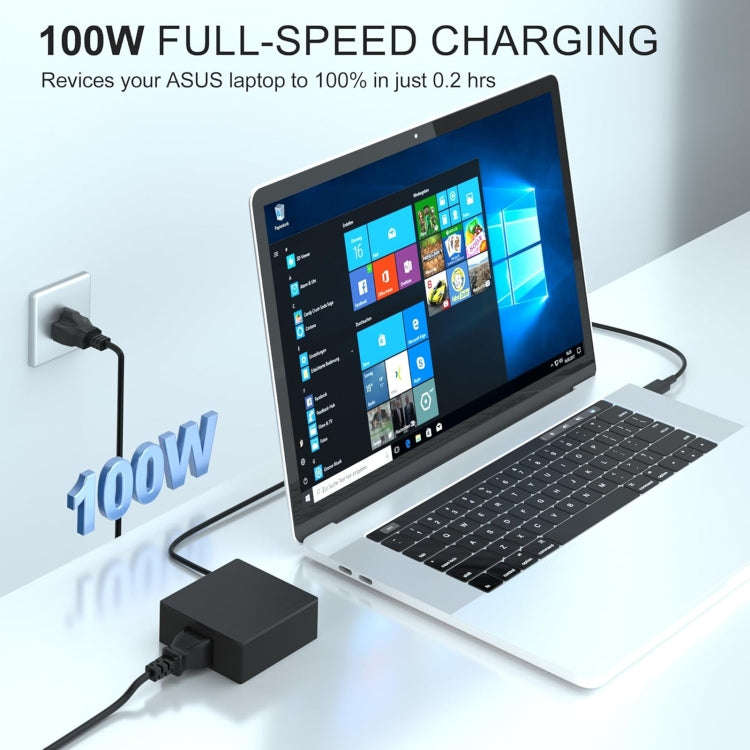 100W 20V 5A USB Type-C Plug Laptop Notebook Power Adapter For ASUS, Plug:US Plug