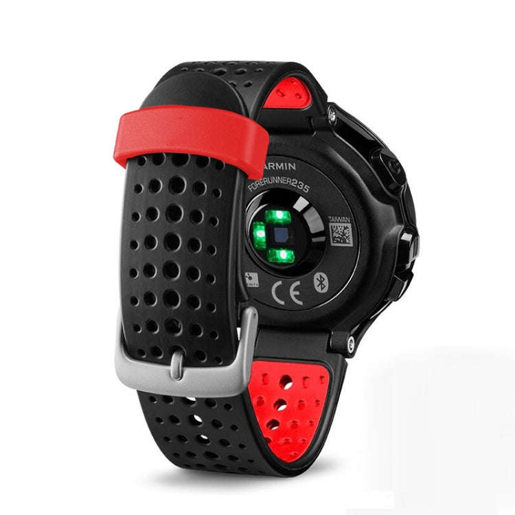 For Garmin Forerunner 235 Two-color Watch Band(Black Red)