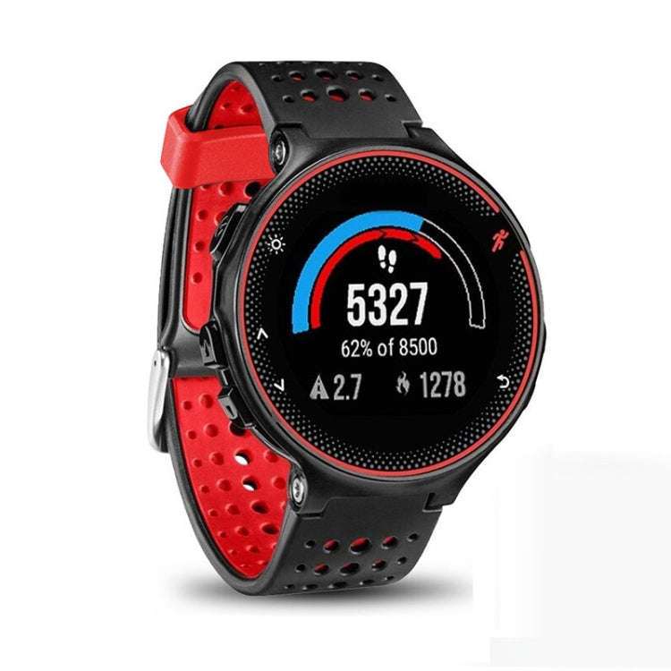 For Garmin Forerunner 235 Two-color Watch Band(Black Red)