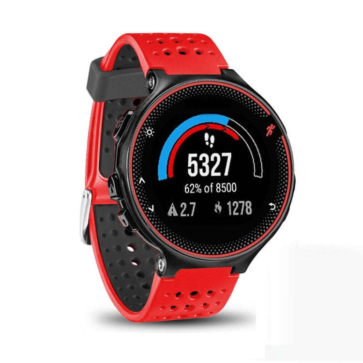 For Garmin Forerunner 235 Two-color Watch Band(Red Black)