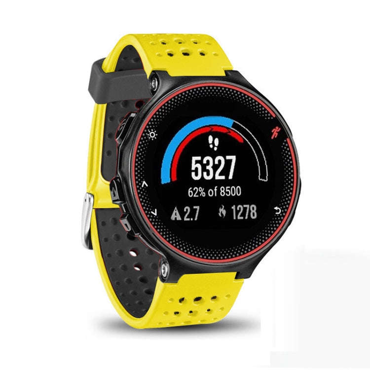 For Garmin Forerunner 235 Two-color Watch Band(Yellow Black)