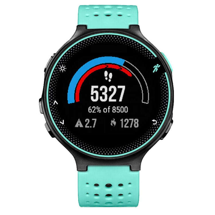 For Garmin Forerunner 235 Two-color Watch Band(Mint Green Black)