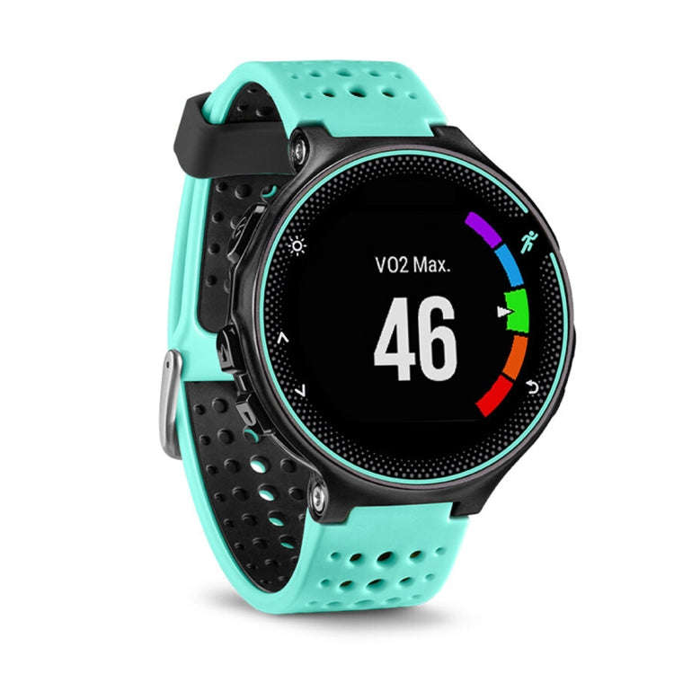 For Garmin Forerunner 235 Two-color Watch Band(Mint Green Black)