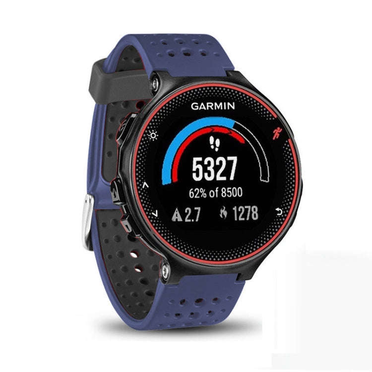 For Garmin Forerunner 235 Two-color Watch Band(Blue Black)
