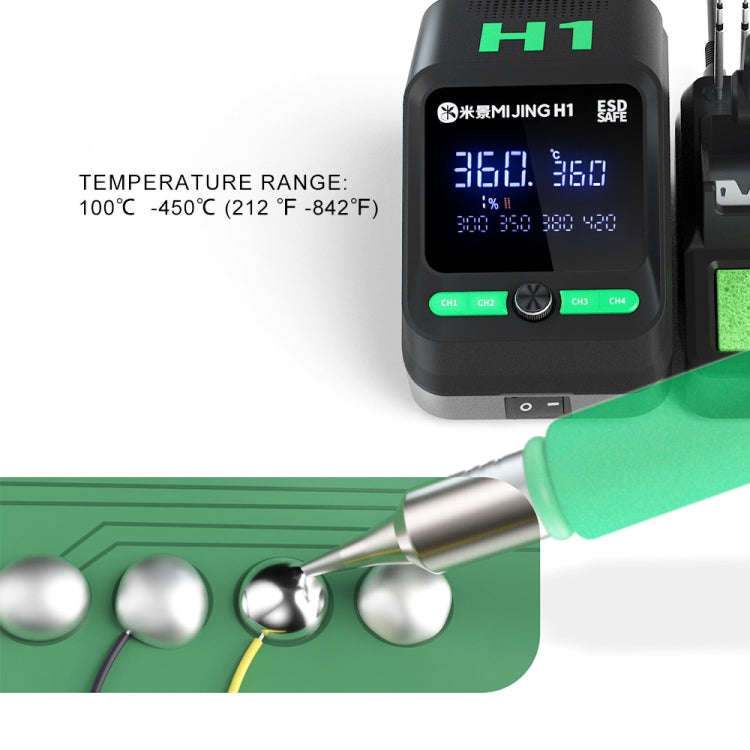 Mijing H1 Split Intelligent Temperature Control Soldering Station for Mobile Phone Repair, Plug:U...
