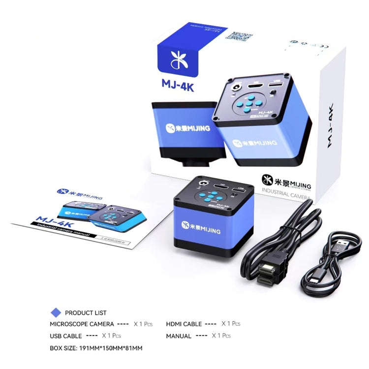 Mijing MJ-4K 4K HD Industry Microscope Camera
