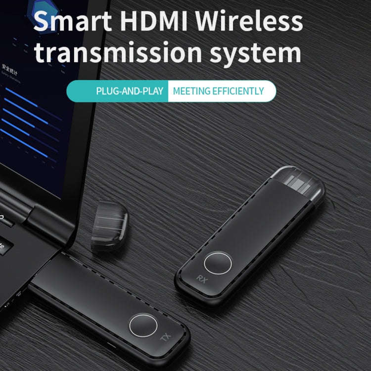 G57 Smart Wireless Assistance System HDMI Wireless Extender with Transmitter and Receiver(Black)