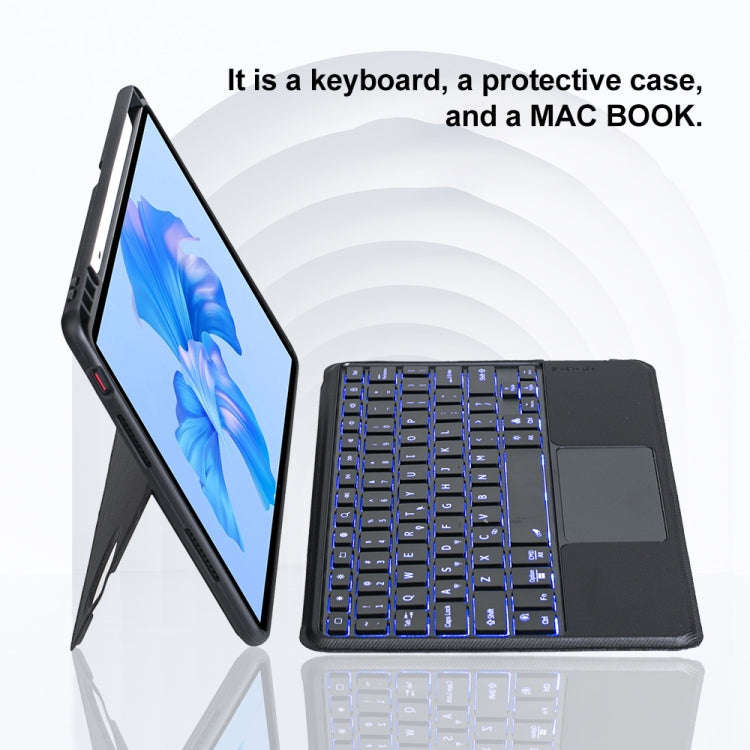 For Huawei MatePad Pro 11 2024 / 2022 Detachable Backlit Bluetooth Keyboard Leather Case with Tou...