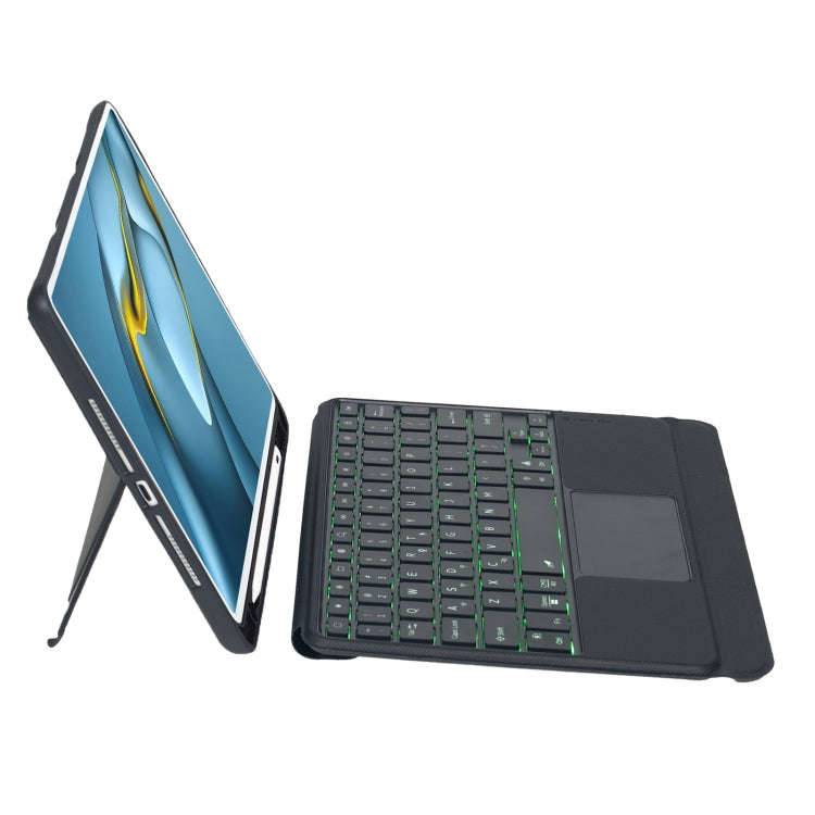 For Huawei MatePad Pro 10.8 2021 / 2019 Detachable Backlit Bluetooth Keyboard Leather Case with T...