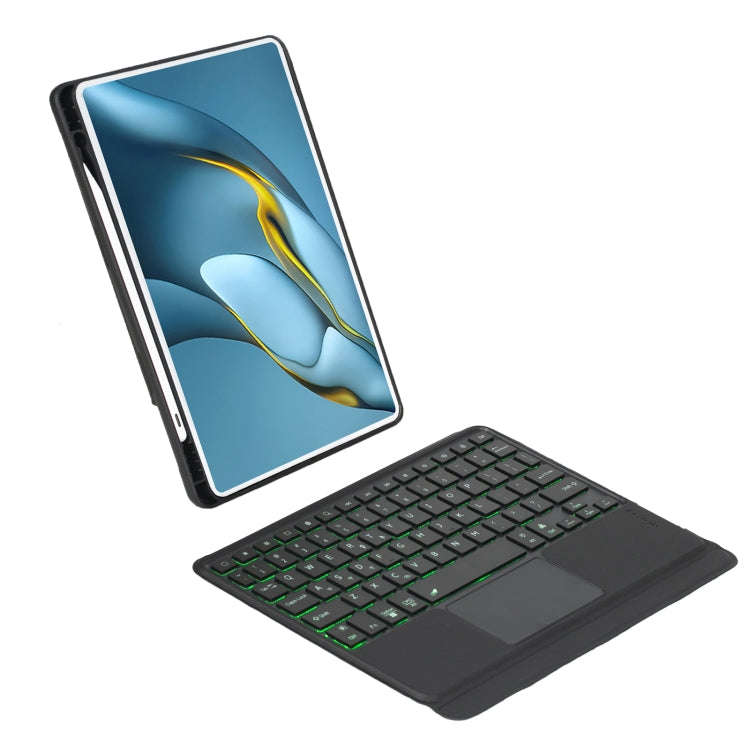 For Huawei MatePad Pro 10.8 2021 / 2019 Detachable Backlit Bluetooth Keyboard Leather Case with T...