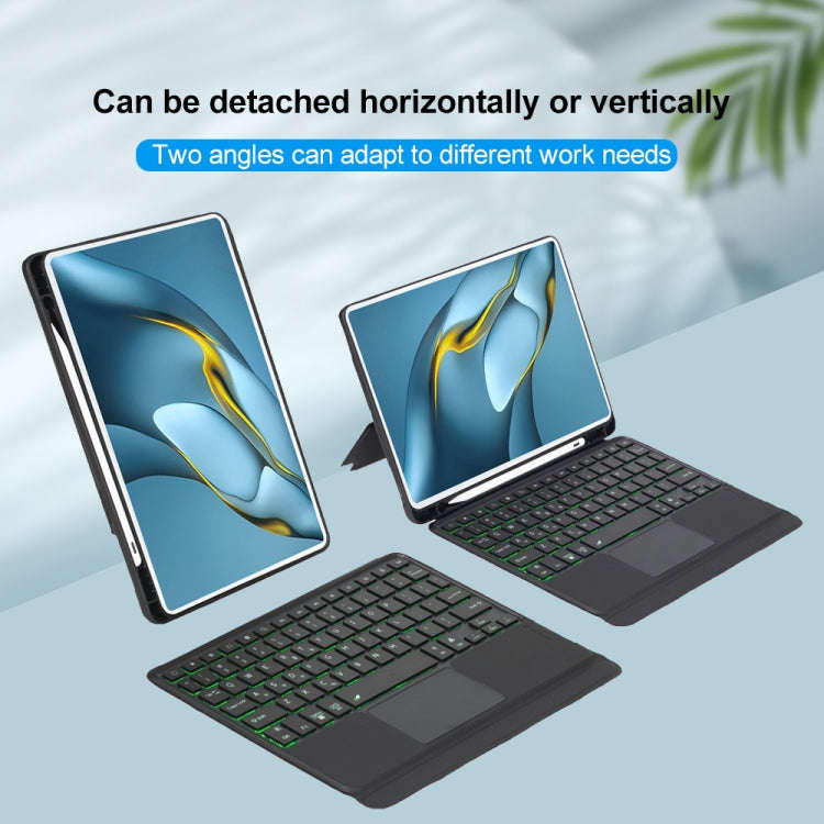 For Huawei MatePad Pro 10.8 2021 / 2019 Detachable Backlit Bluetooth Keyboard Leather Case with T...