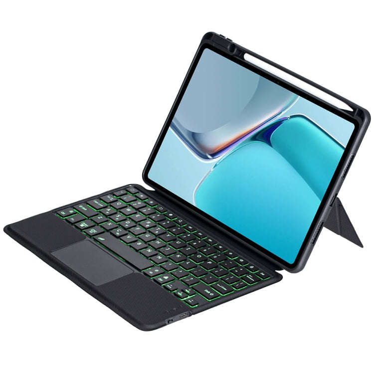 For Huawei MatePad 11 2021 Detachable Backlit Bluetooth Keyboard Leather Case with Touchpad(Black)