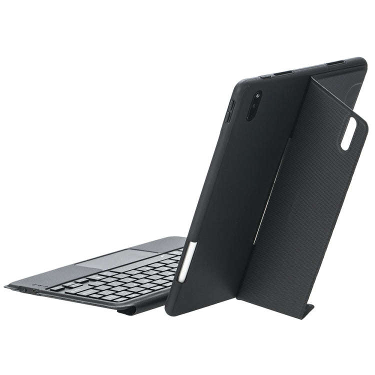 For Huawei MatePad 11 2023 Detachable Backlit Bluetooth Keyboard Leather Case with Touchpad(Black)