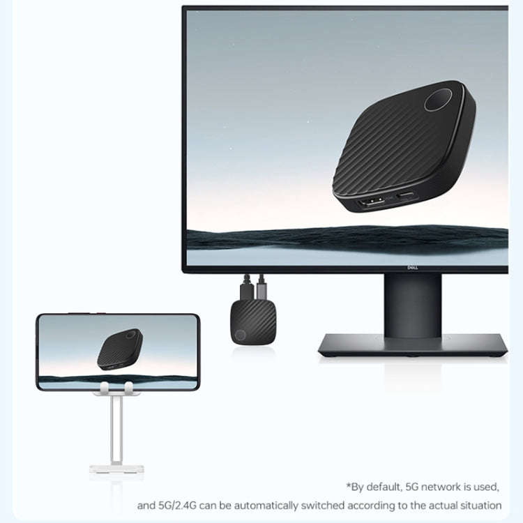 G126 Ultra HD Wireless Display Adapter Same Screen Device(Black)