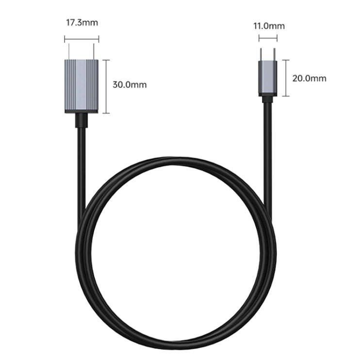 L17 USB-C / Type-C to HDMI Conversion Cable HD Same Screen Adapter Cable, Length:2m(Grey)