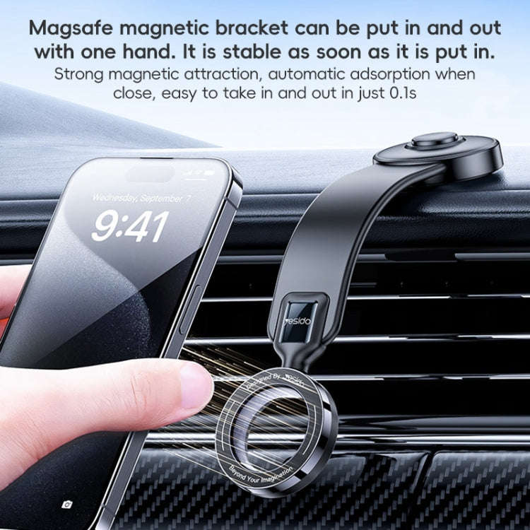 Yesido C217 Car MagSafe Magnetic Mobile Phone Holder(Black)